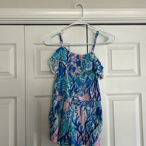 Lily Pulitzer Girls Romper Size XL 12/14
